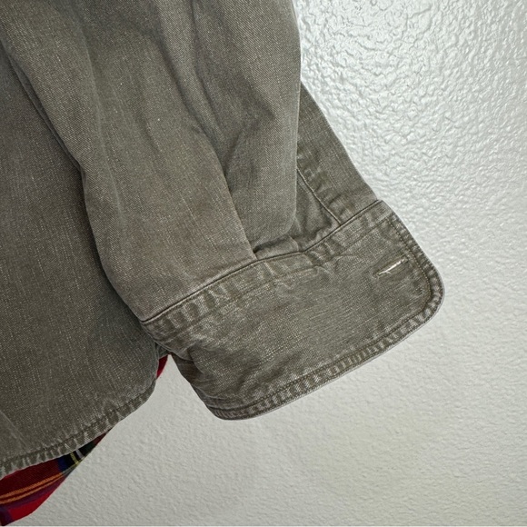 LL Bean Vintage Over Shirt Plaid Lined Size XLT - Picture 3 of 12